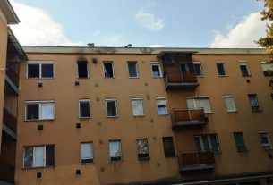 Tűz Debrecenben az Űrhajósok terén