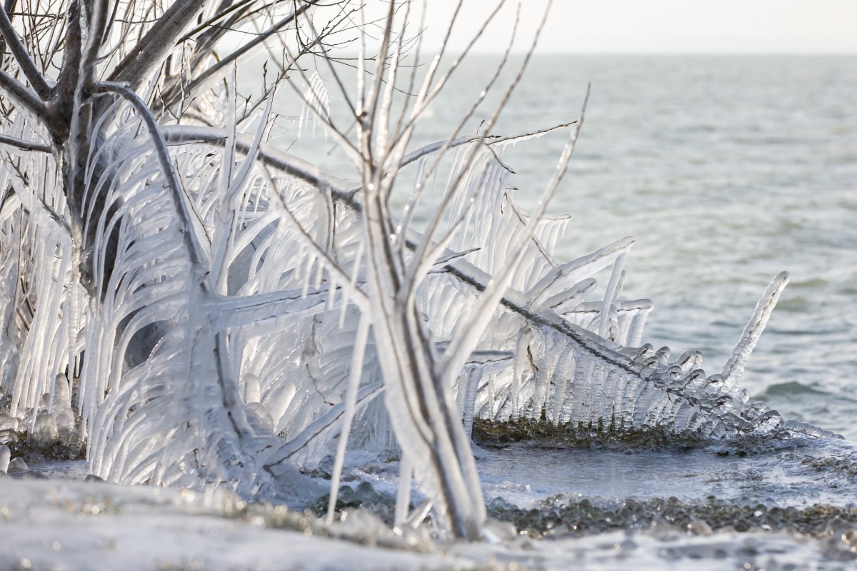 Tél a Balatonon