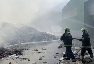 Hulladéktelepen keletkezett tűz Nyíregyházán
